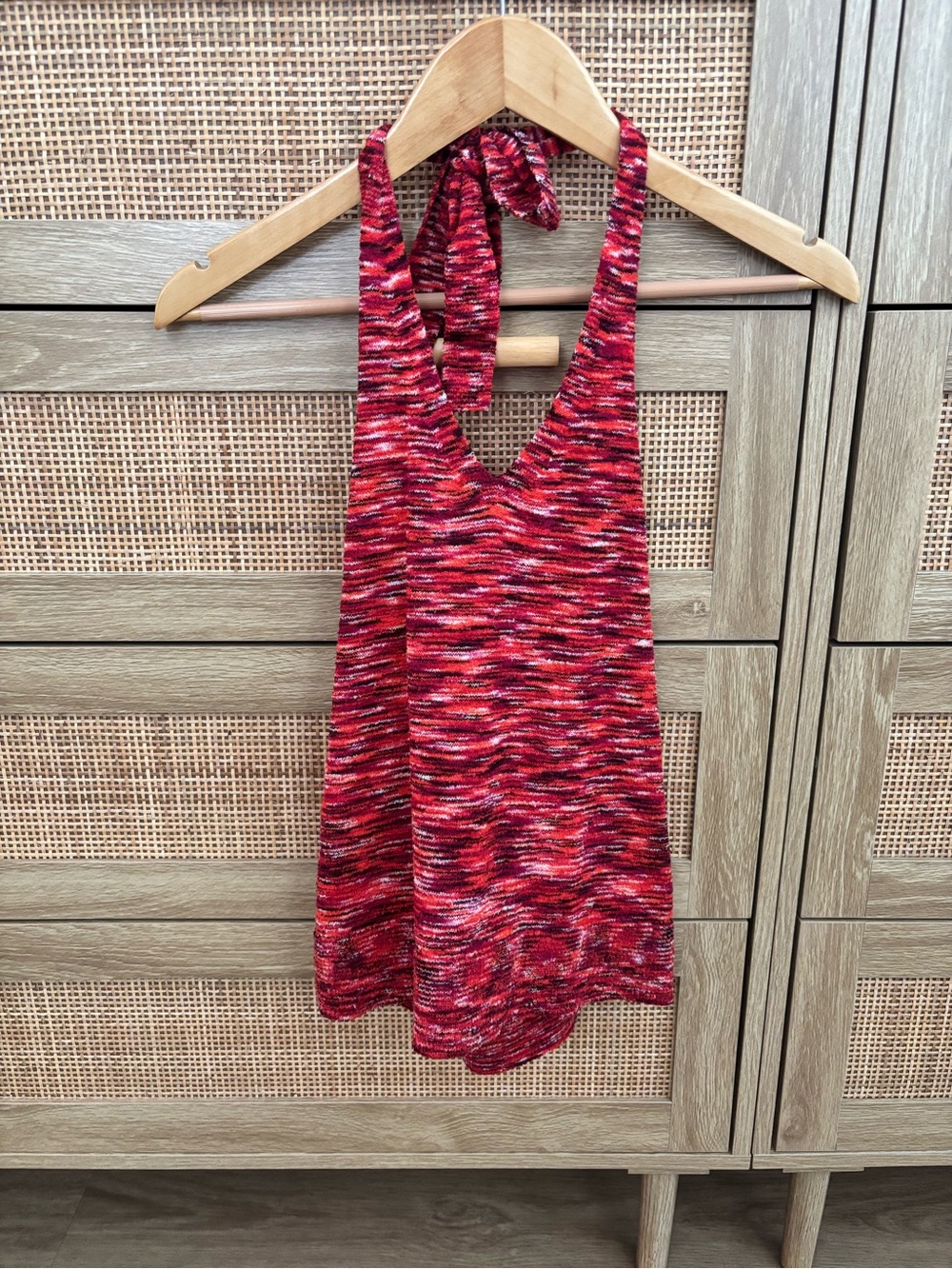 LOFT Multicolor Red Striped Knit Top